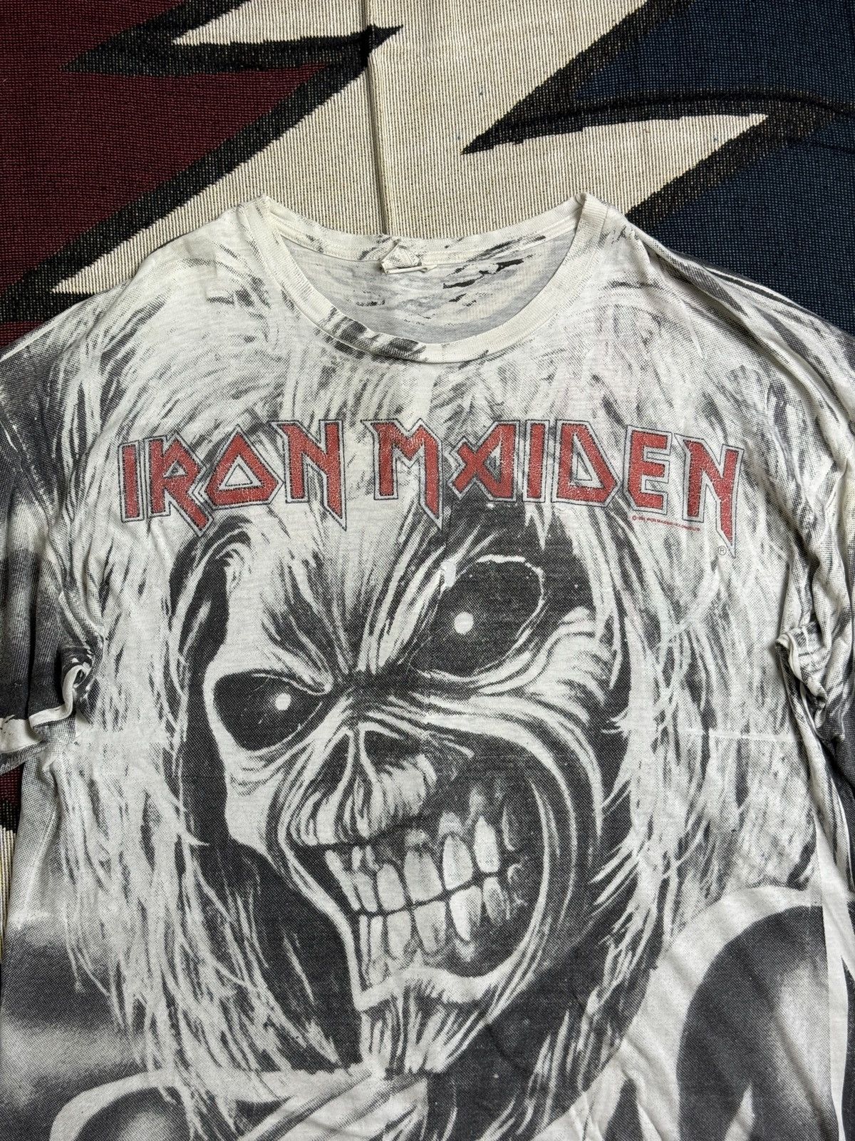 Band Tees × Vintage Vintage Iron Maiden Size US XL / EU 56 / 4 - 2 Thumbnail