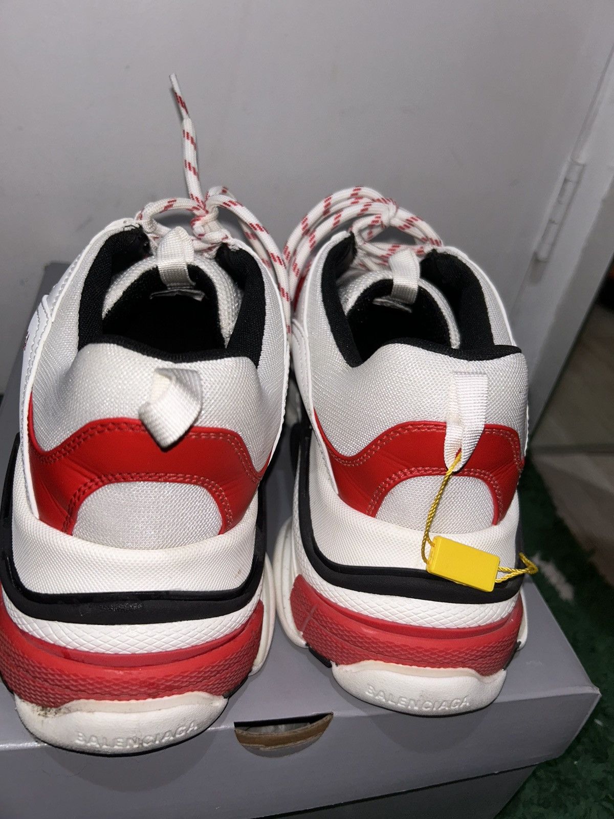 Balenciaga Balenciaga Triple S 47 Size 14 White Preowned With Box Size US 14 / EU 47 - 5 Thumbnail