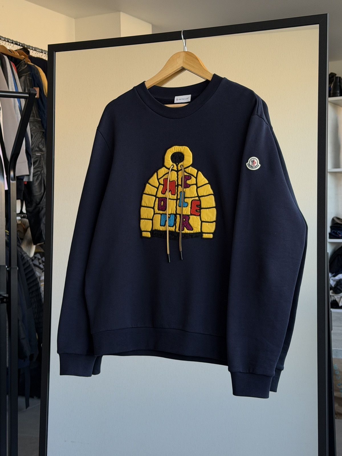 Moncler Moncler Elliot snowman puffer applique sweatshirt size L Size US L / EU 52-54 / 3 - 3 Thumbnail