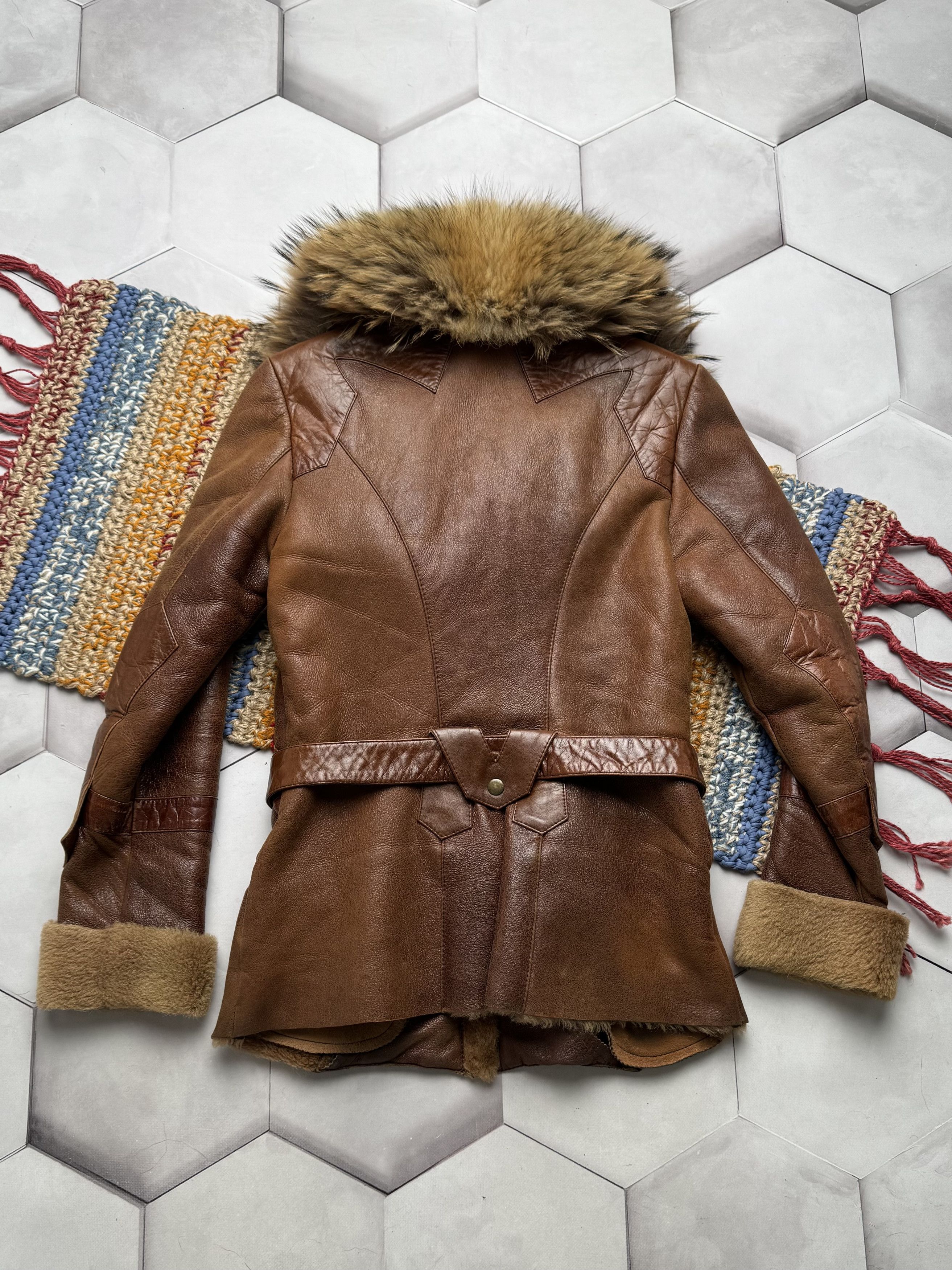 Japanese Brand Vintage Real Sheepskin Coat (E4) Size S / US 4 / IT 40 - 13 Thumbnail