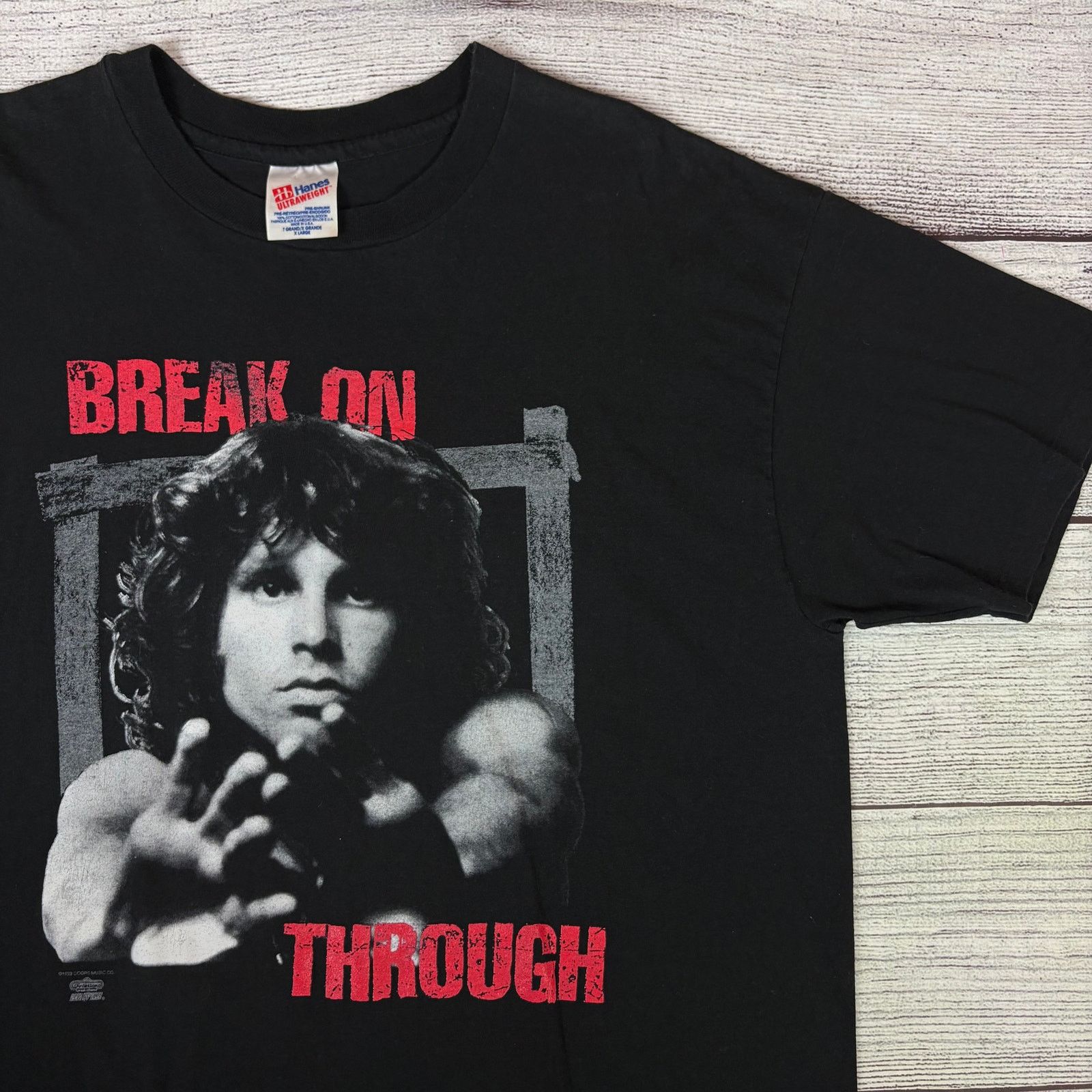 Hanes × Vintage 1993 The Doors Jim Morrison Break On Through Tour T-shirt Size US XL / EU 56 / 4 - 1 Thumbnail