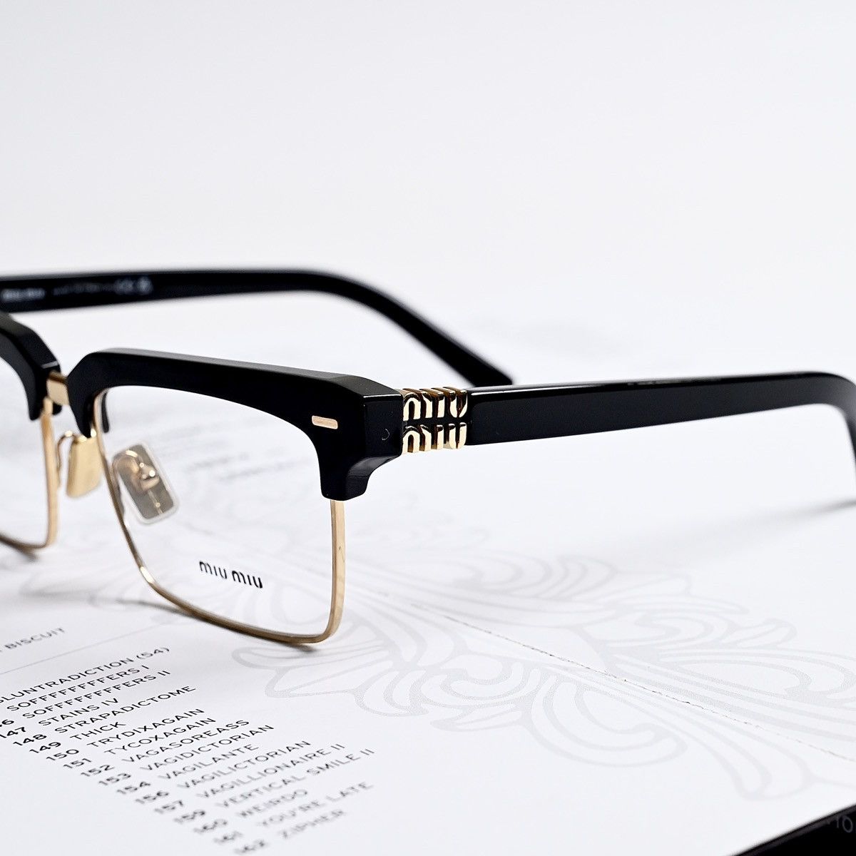 Miu Miu MIU MIU 0MU 11XV GLASSES Size ONE SIZE - 3 Thumbnail