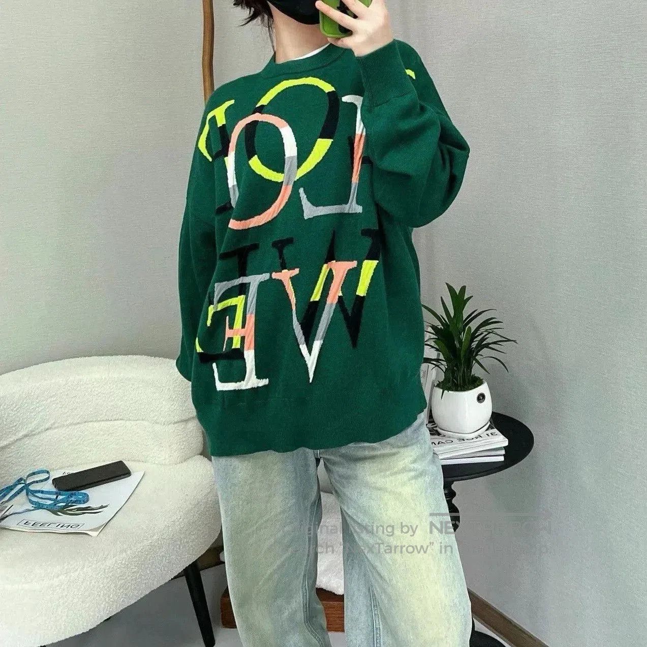 Loewe Loewe SS22 Alphabet Jacquard Cashmere Sweater. Size US S / EU 44-46 / 1 - 8 Thumbnail