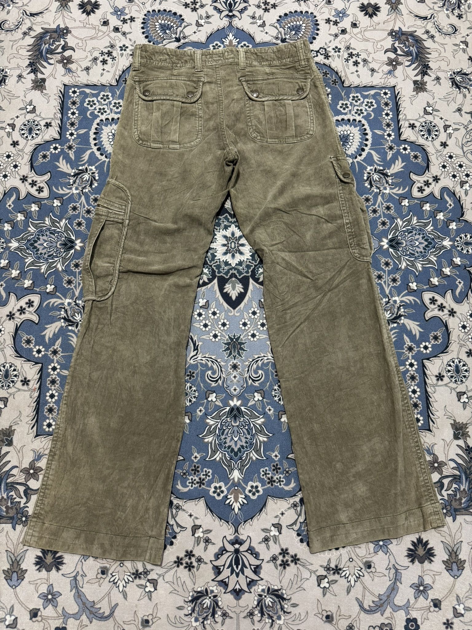Beauty Beast × If Six Was Nine × Japanese Brand Japanese Brand Appena Due Corduroy Tactical Cargo Pants Size US 30 / EU 46 - 2 Thumbnail