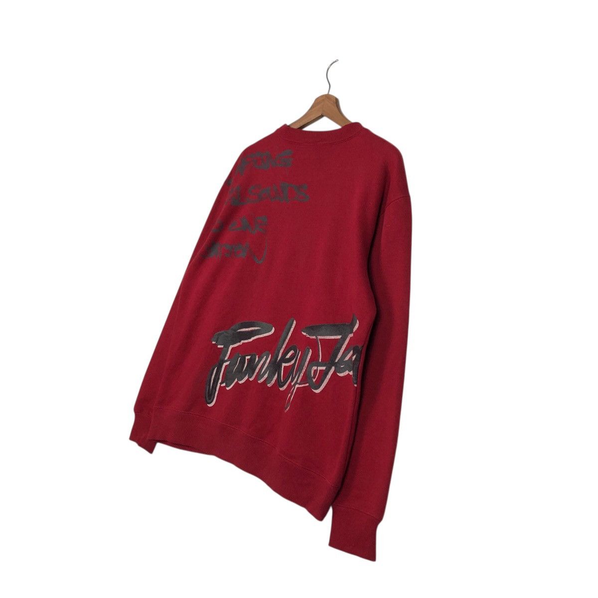 Japanese Brand 📌Vintage Sweatshirt The Hither Punk Design Biker Full Print Size US L / EU 52-54 / 3 - 11 Thumbnail