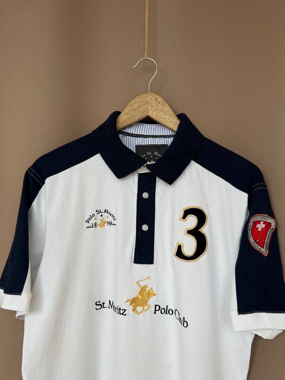 Other St. Moritz Polo Club Polo Shirt Mens Size L #3 Swiss Polo Size US L / EU 52-54 / 3 - 2 Thumbnail