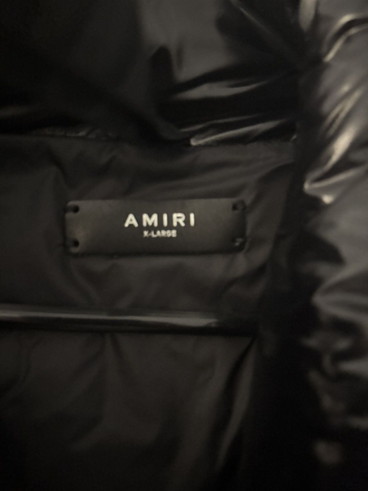 Amiri Amiri MA Logo Shiny Nylon Down Vest Jacket Size US XL / EU 56 / 4 - 5 Thumbnail