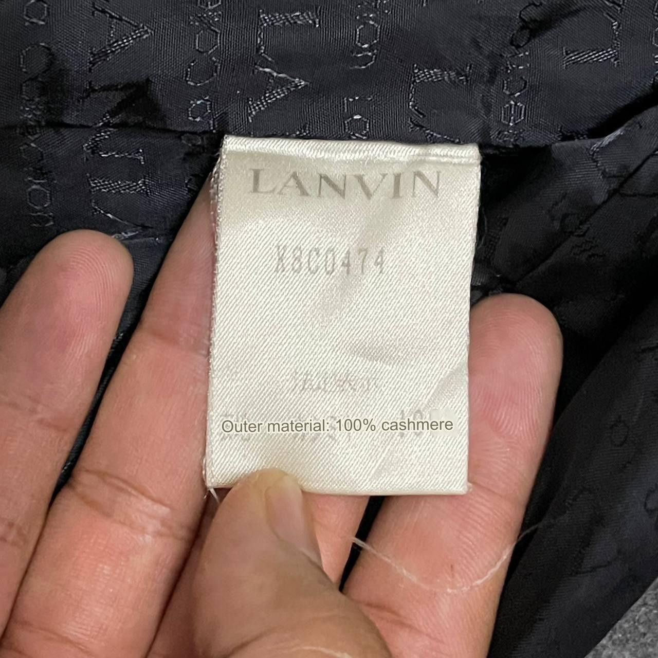 Lanvin Vintage Lanvin La Collection Cashmere Long Coat Monogram Size US M / EU 48-50 / 2 - 20 Thumbnail
