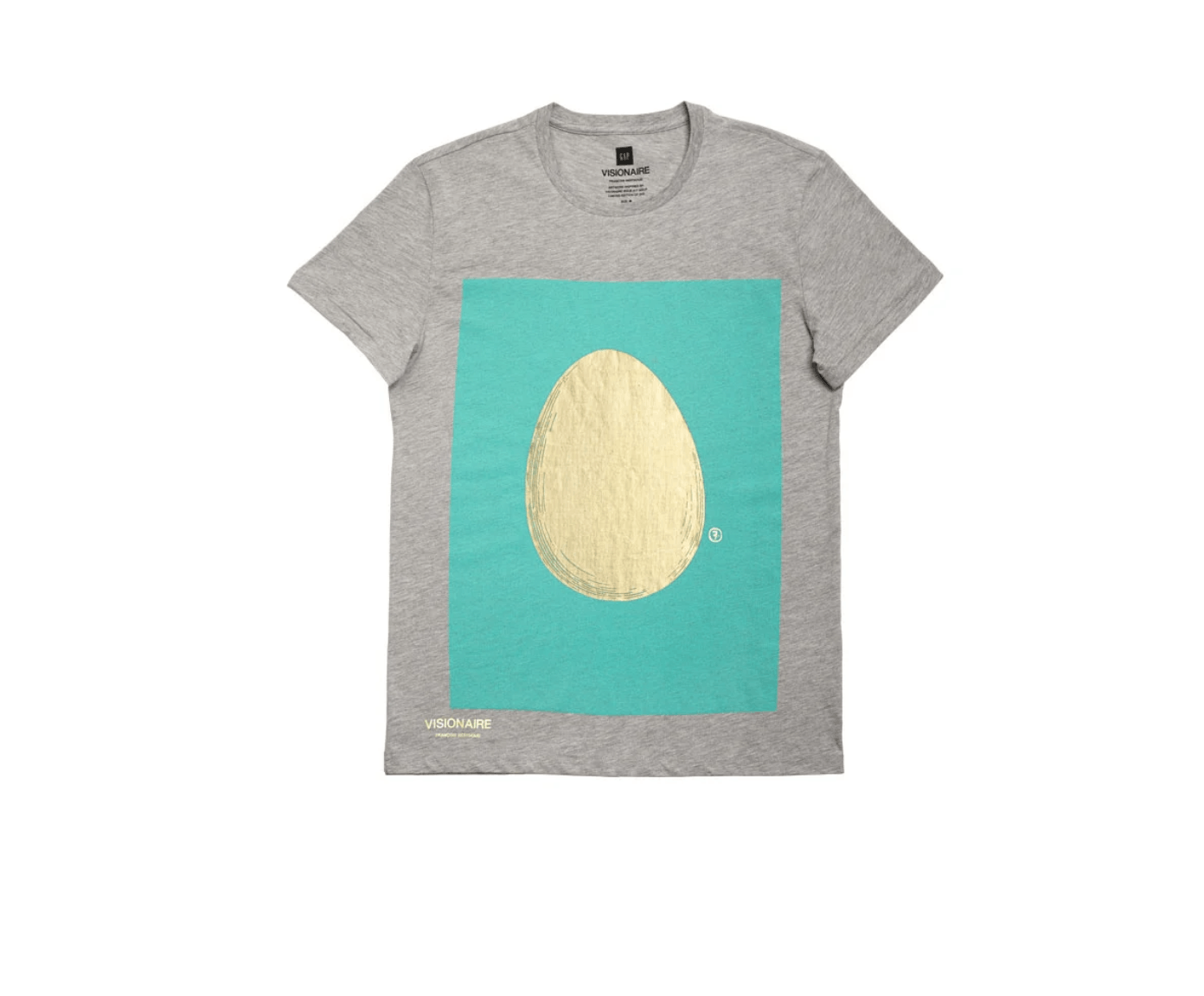 VISIONAIRE X GAP T-SHIRT FRANÇOIS BERTHOUD GOLD