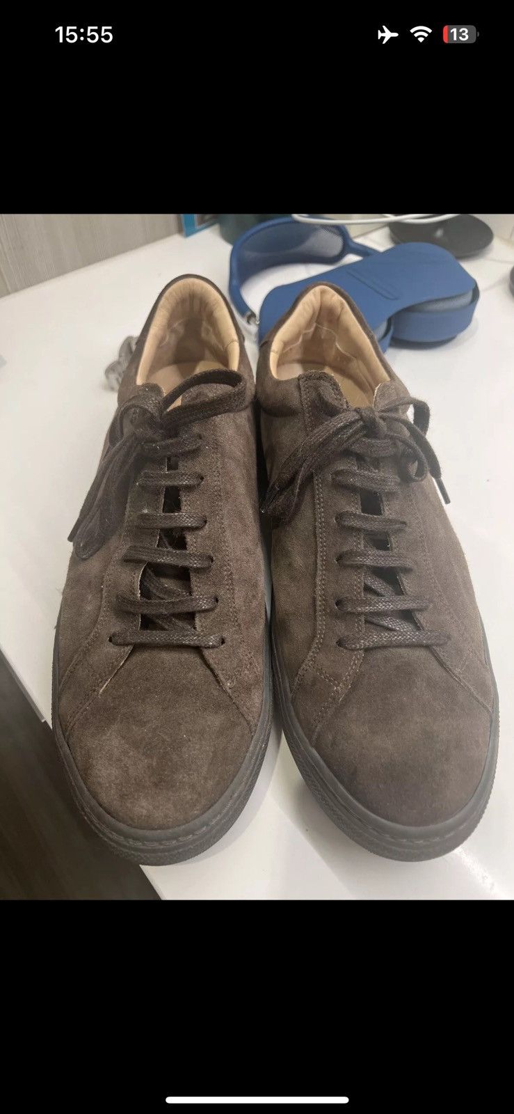 Suitsupply Brown Suede Sneakers Size US 11 / EU 44 - 4 Thumbnail