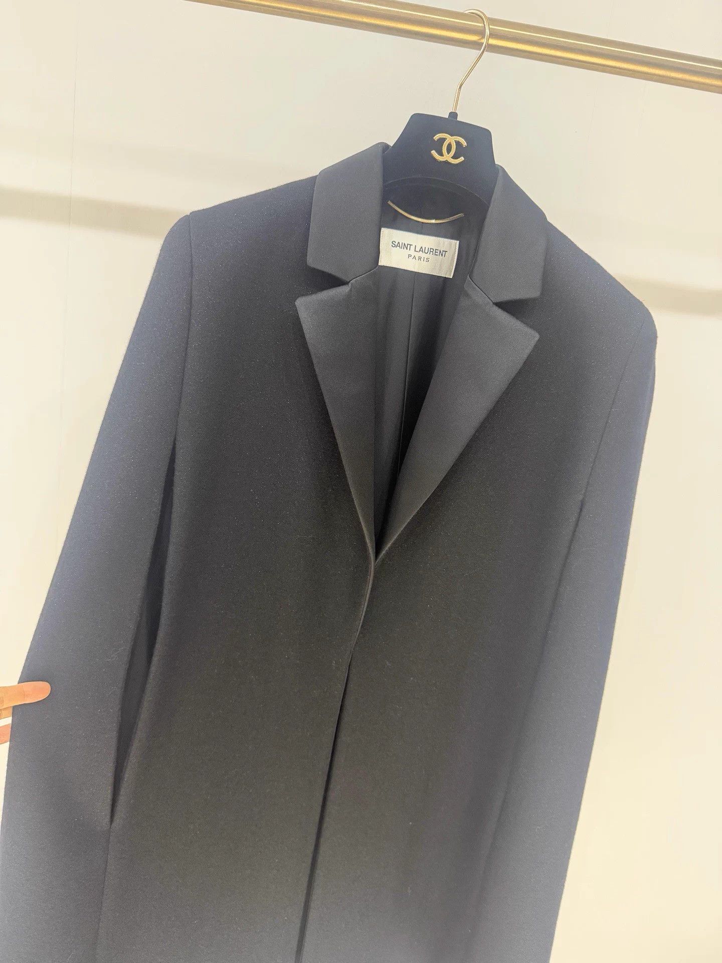 Saint Laurent Paris SLP Classic Tux Wool Felt Cloak FR34 Size XS / US 0-2 / IT 36-38 - 3 Thumbnail