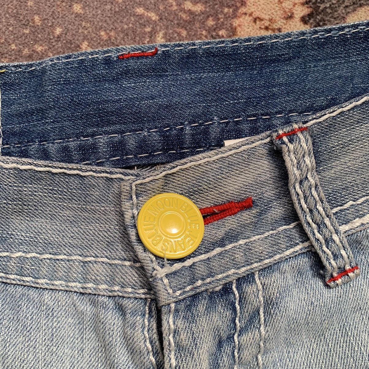 Japanese Brand × Vintage Blue Moon Blue Distressed Jeans Size US 29 - 6 Thumbnail