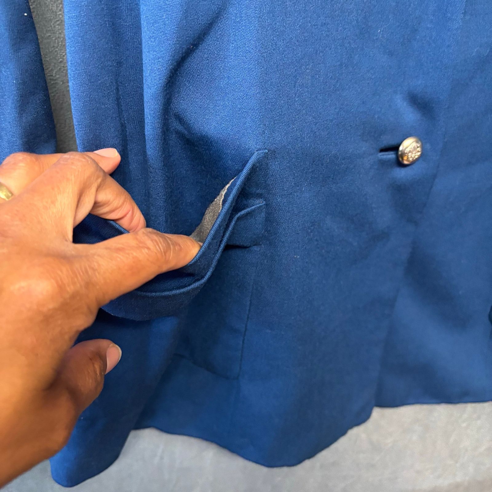 Other Vintage Long Blazer Blue Red 3 Button Long Eclectic Grandpa Size US S / EU 44-46 / 1 - 16 Thumbnail