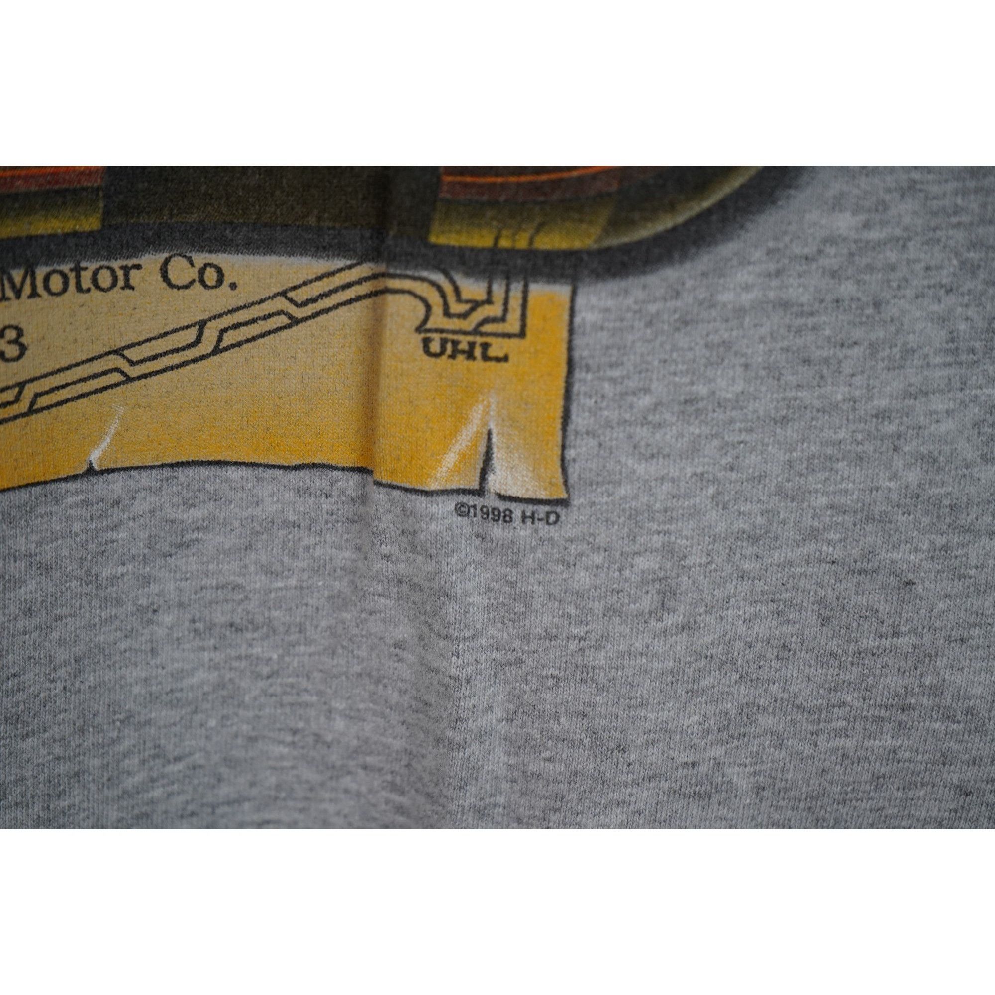 Harley Davidson × Vintage Vintage Harley Davidson T-shirt Grey Men's M #446 Size US M / EU 48-50 / 2 - 4 Thumbnail
