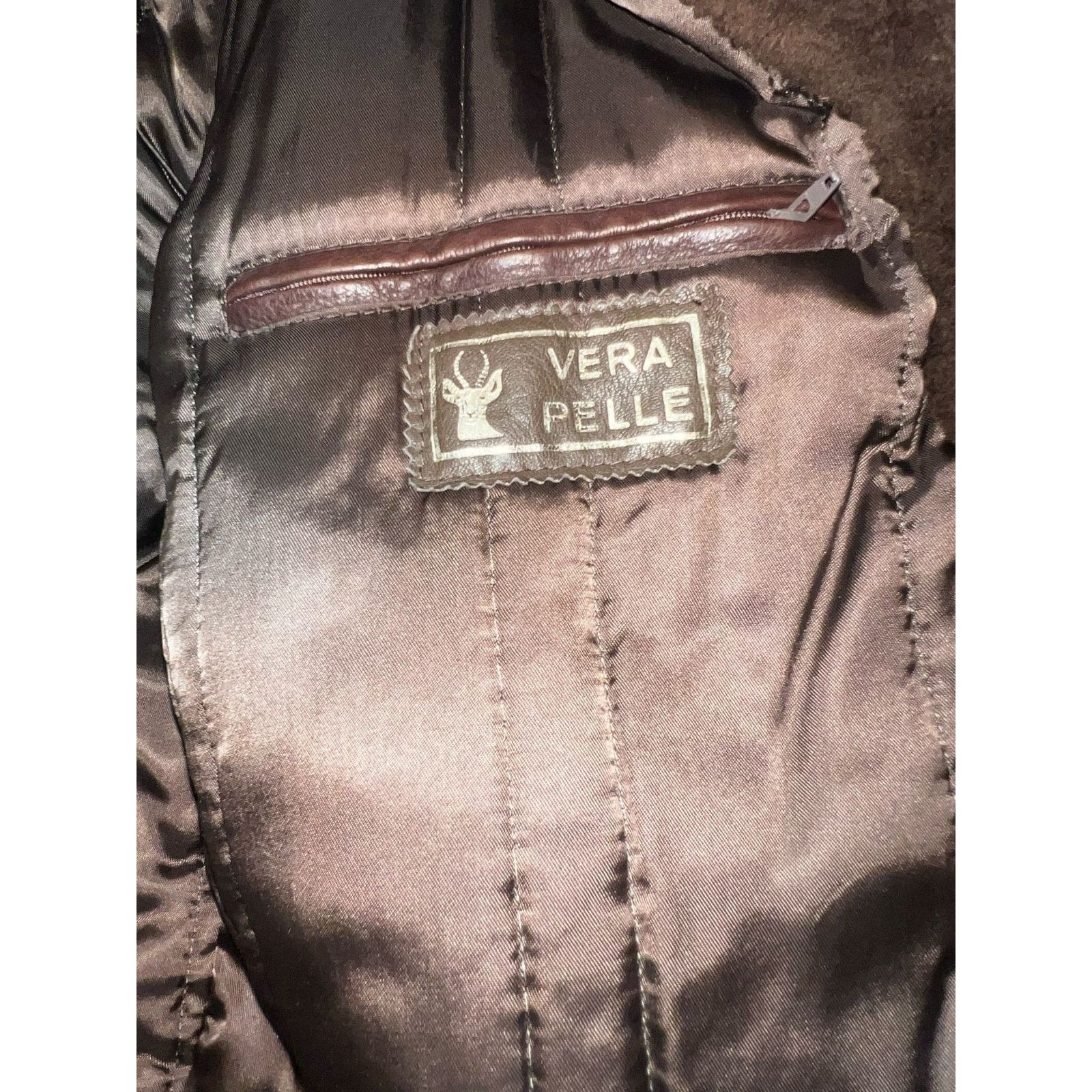 Vera Pelle Vera Pelle Brown Men Coat 100% Real Leather size 54 Size US L / EU 52-54 / 3 - 6 Thumbnail