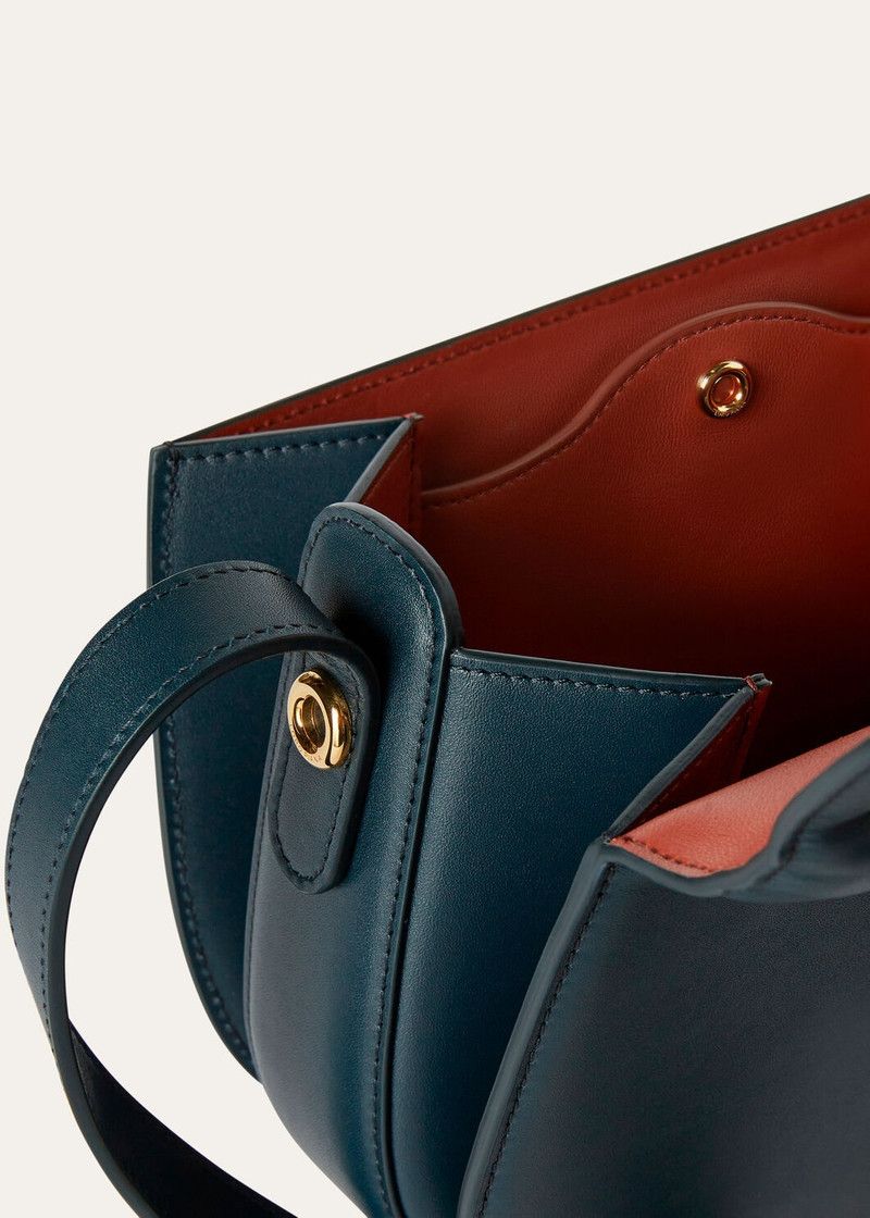 Loro Piana o1srvl11e0526 FAN9607 Size: OS / Small Ghiera Bag Navy Blue Size ONE SIZE - 7 Thumbnail