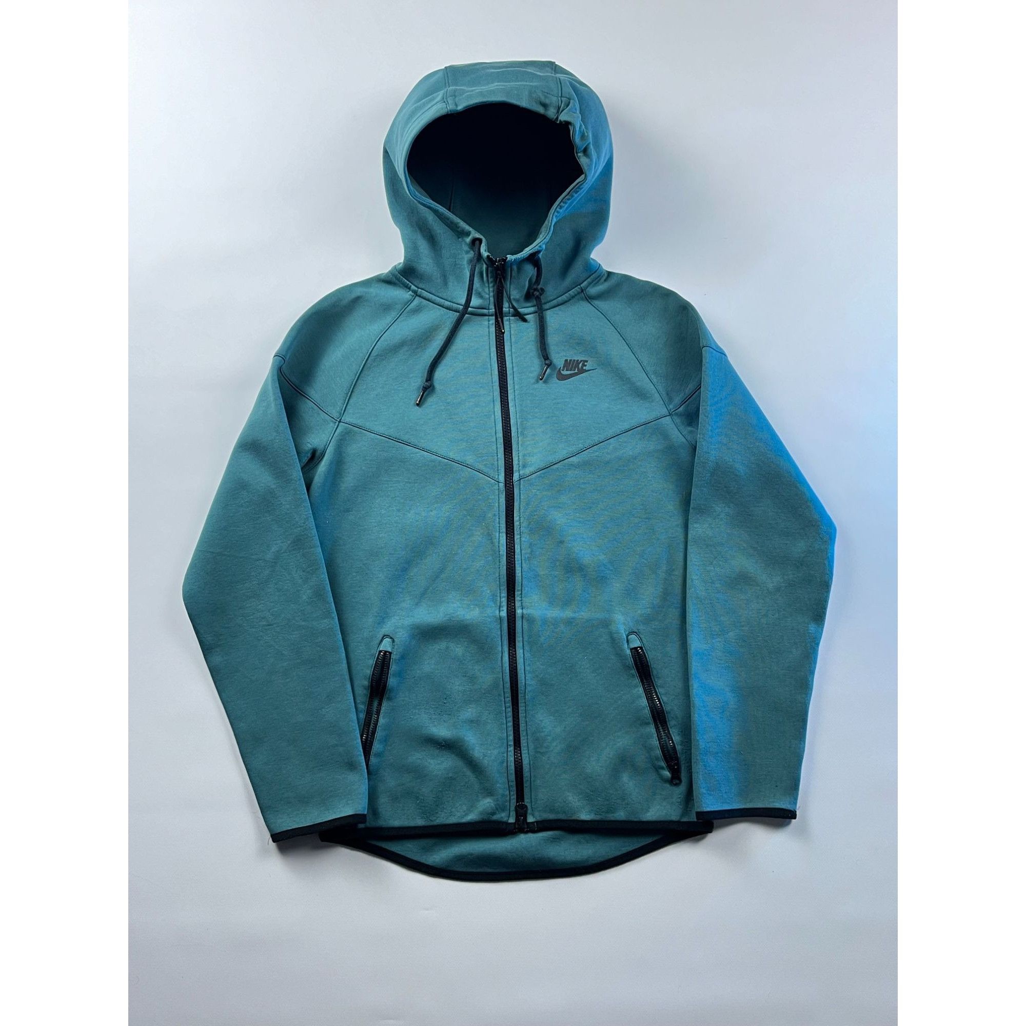 Nike × Vintage Drill y2k Nike Tech Fleece Fresh Teal Green Size US S / EU 44-46 / 1 - 1 Thumbnail