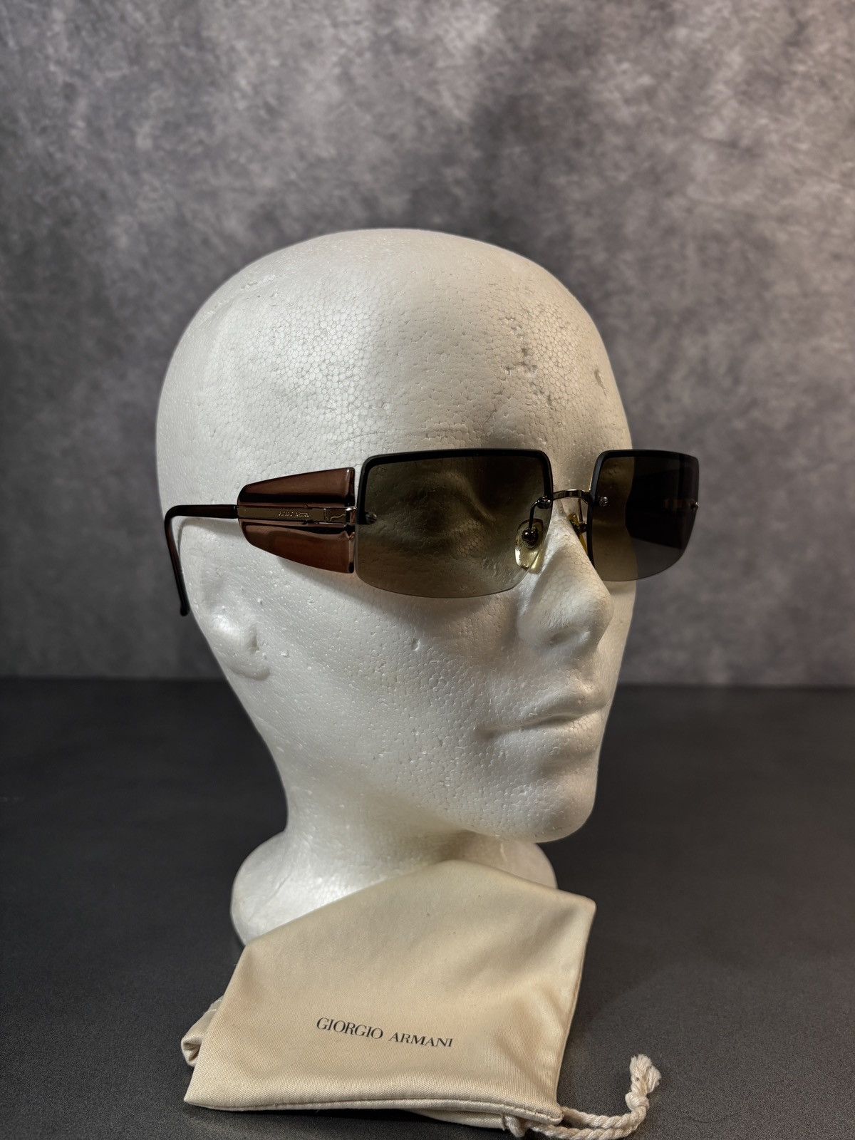 Giorgio Armani 2001 Giorgio Armani Sunglasses GA 1525 1990s Vintage Sides Size ONE SIZE - 6 Thumbnail