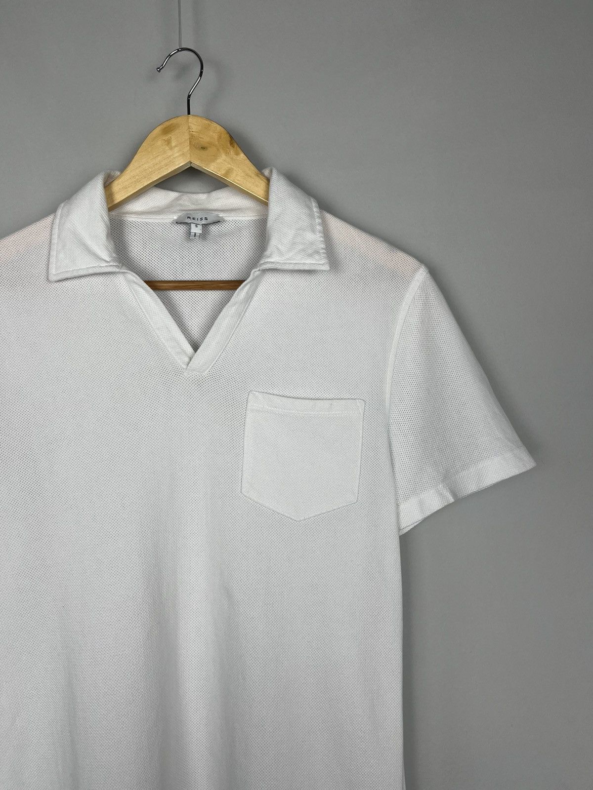 Reiss Reiss Owen Airtech Open Collar Luxury Polo Tee Shirt Size US S / EU 44-46 / 1 - 5 Thumbnail