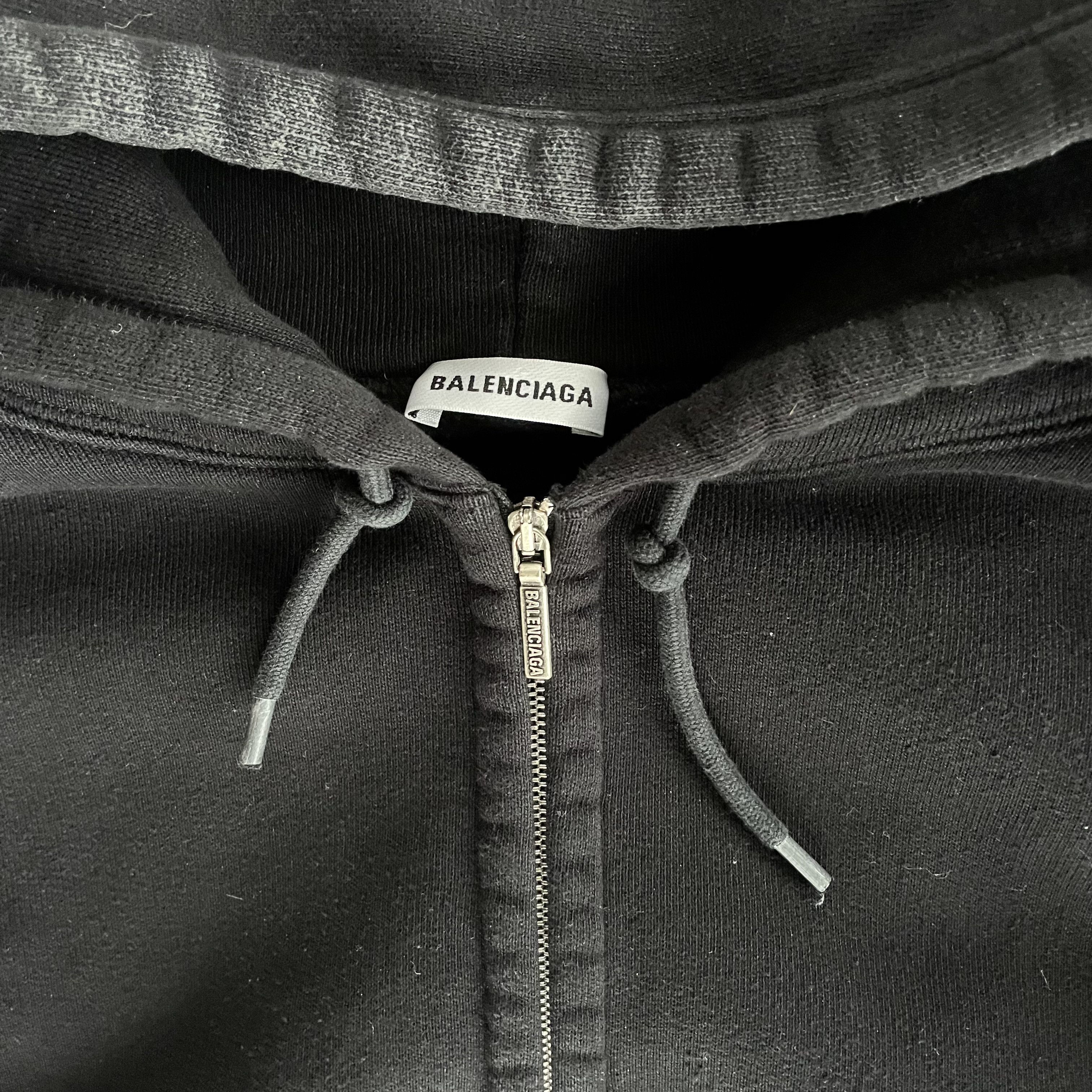 Balenciaga I Love Techno Zip-Up Hoodie Size L / US 10 / IT 46 - 4 Thumbnail