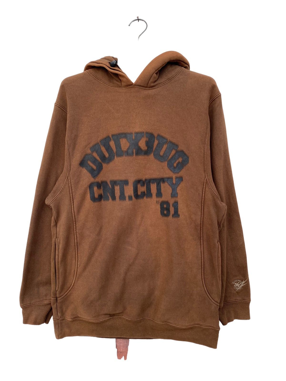 image of Neighborhood x Vintage Breath Reverse Weave Style Hoodie in Brown, Men's (Size Medium)
