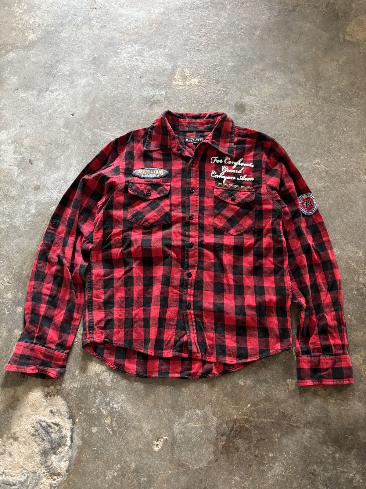 20471120 × Hysteric Glamour × If Six Was Nine y2k punk gothic sorridere flannel patches studded Size US M / EU 48-50 / 2 - 1 Thumbnail