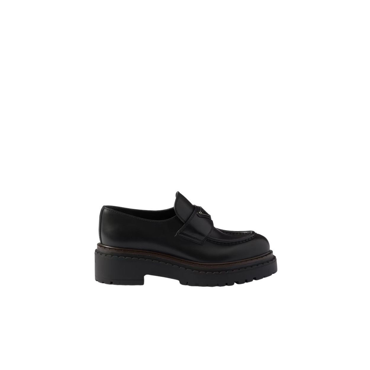 Prada PRADA Double Chocolate $1250 Black Loafers New & Authentic ( Size US 8 / IT 38 - 2 Thumbnail