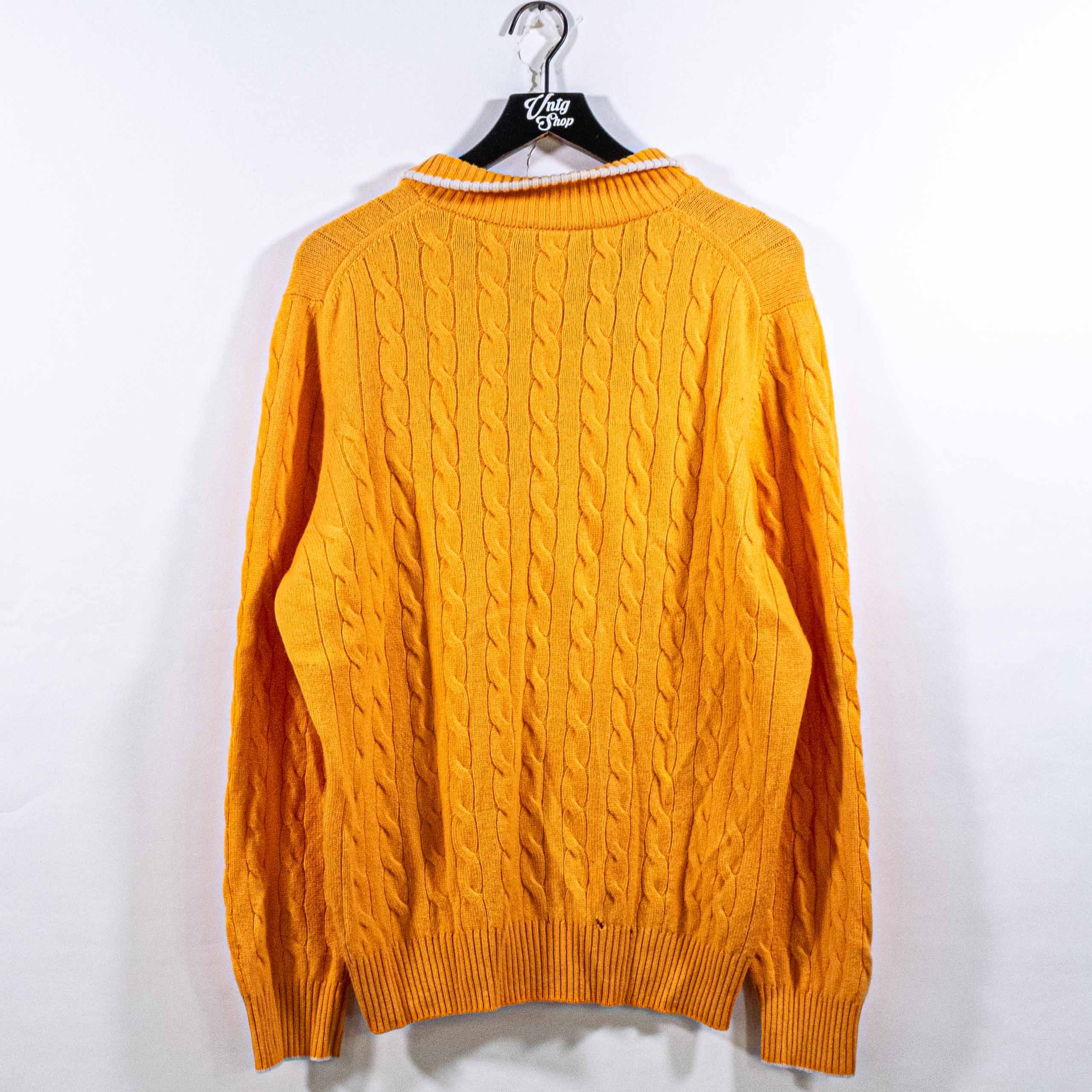 Gran Sasso Gran Sasso Pure Cashmere Cable Knit Collared Sweater Italy Size US L / EU 52-54 / 3 - 2 Thumbnail