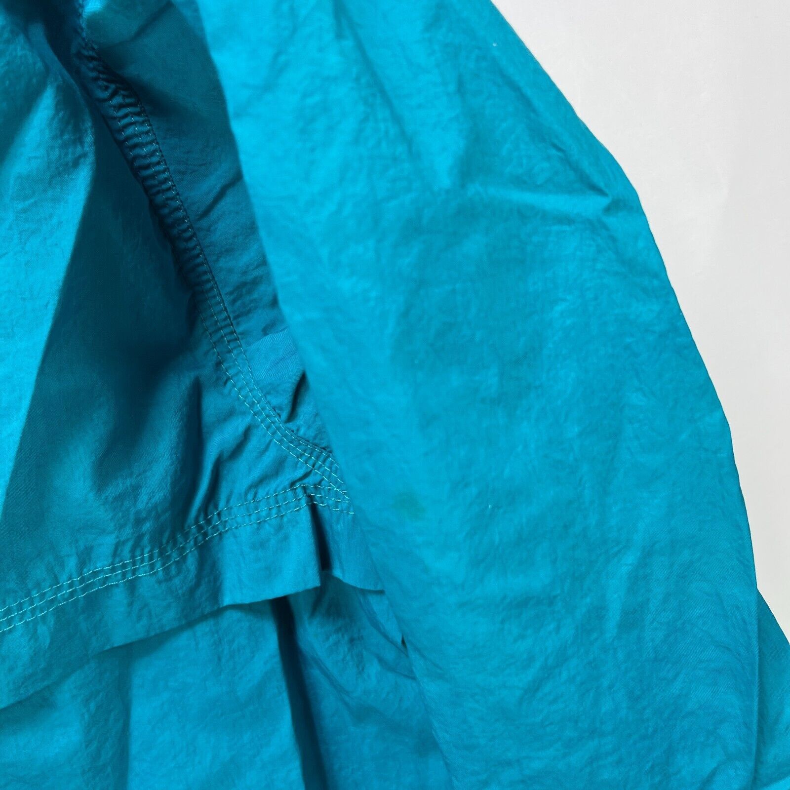 Nike × Vintage Vintage 90s Nike Tonal Swoosh Jacket Womens Med Teal Anorak Size M / US 6-8 / IT 42-44 - 13 Thumbnail