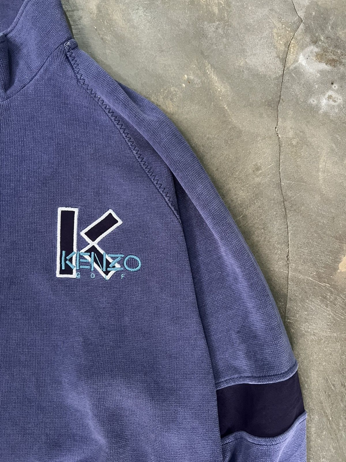 Kenzo Kenzo Golf Halfzip Vintage Size US L / EU 52-54 / 3 - 7 Thumbnail