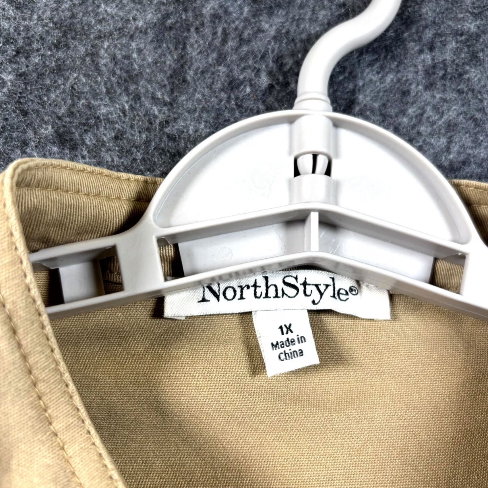 Vintage North Style Basic Jacket Women's 1X Canvas Front Pockets Outdoor Casual Brown Jacket Size XL / US 12-14 / IT 48-50 - 6 Thumbnail