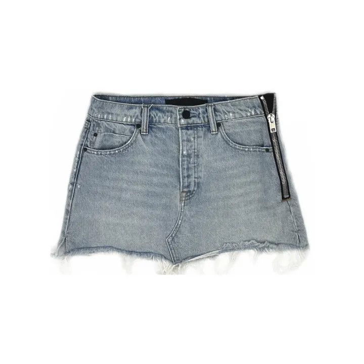 Alexander Wang Alexander Wang Fashionable Side Zip Denim Skirt 0079 Size 25" / US 0 / IT 36 - 1 Thumbnail