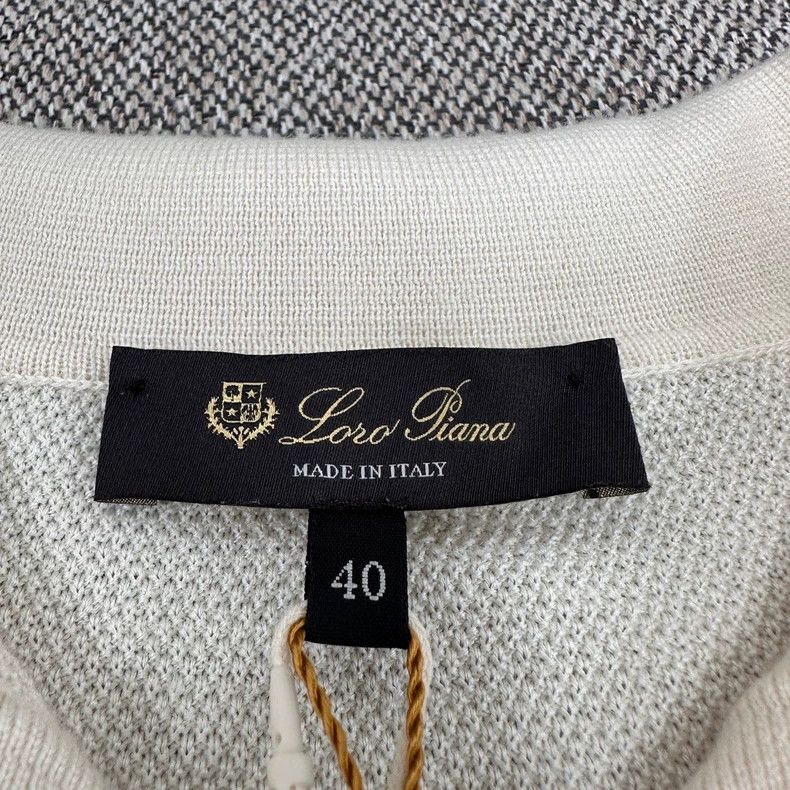 Loro Piana LORO PIANA American beige wool knitted embroidered dress Size XS / US 0-2 / IT 36-38 - 3 Thumbnail