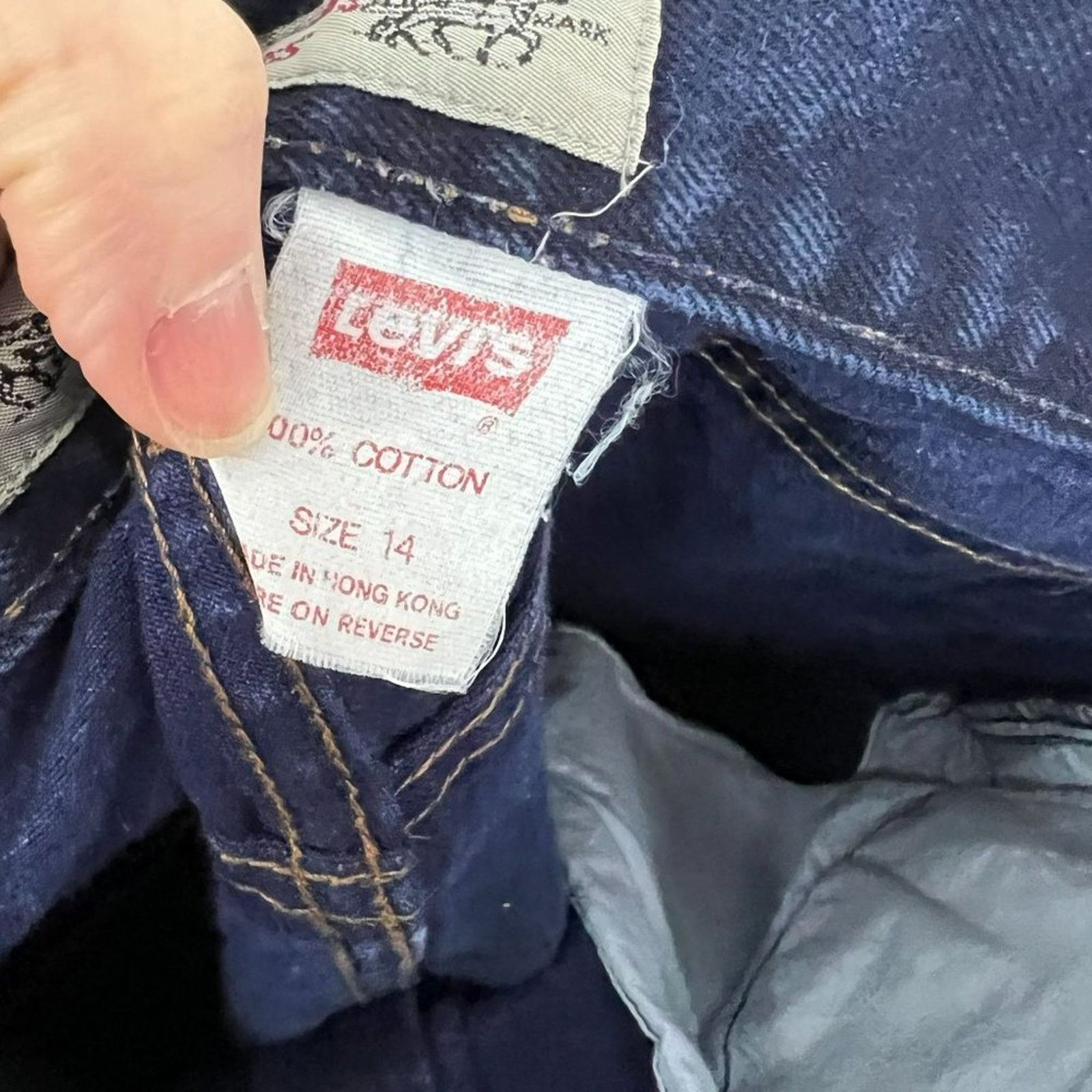 Levi's Levis 900 Series Silver Tab Size 14 Blue Denim High Waist Size 36" / US 14 / IT 50 - 5 Thumbnail