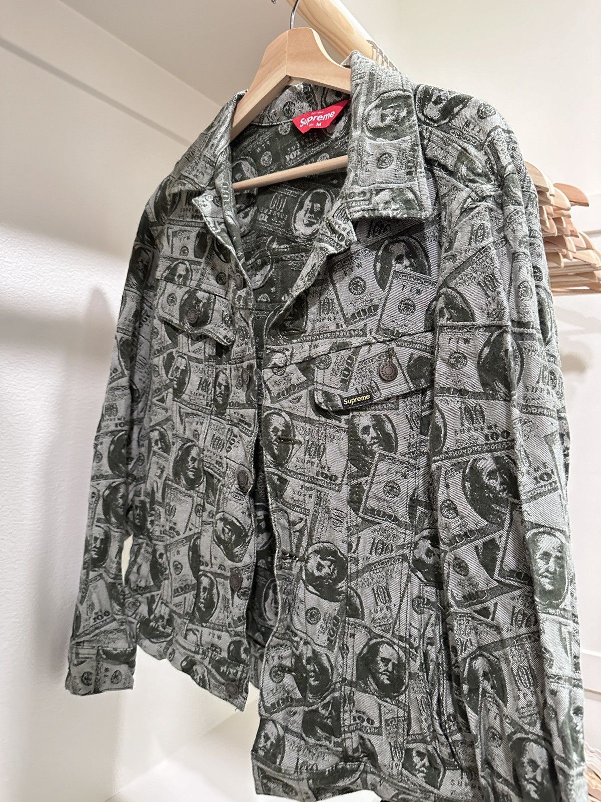 Supreme 100 Dollar Bill Jacket Shop Supreme Dollar Jacket New 
