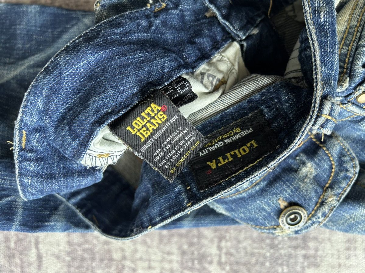 Japanese Brand Lolita Flared Mudwash Jeans Size 30" / US 8 / IT 44 - 11 Thumbnail