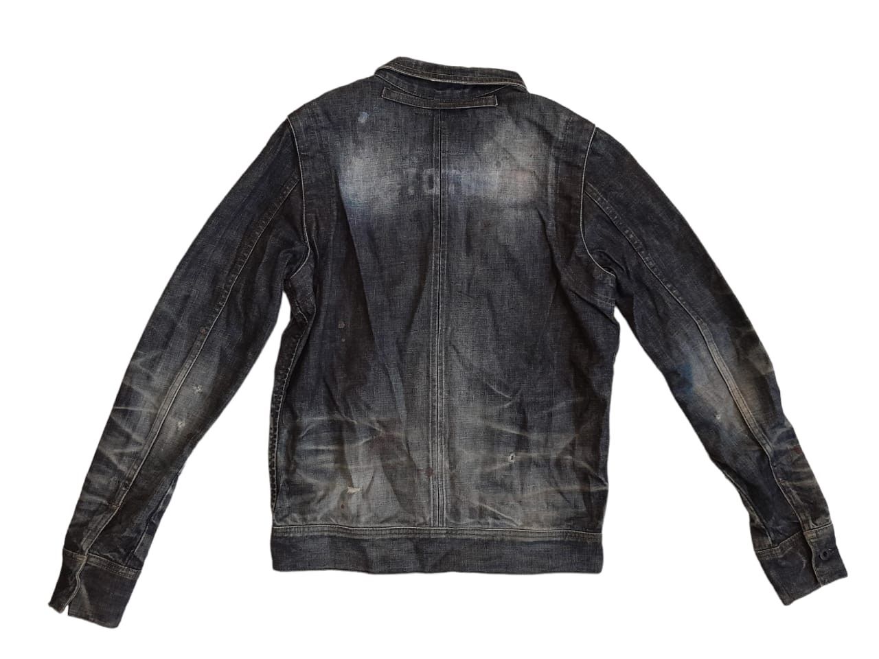 FACTOTUM Factotum Koji Udo Designer Distressed Denim Jacket (E1005) Size US M / EU 48-50 / 2 - 1 Thumbnail