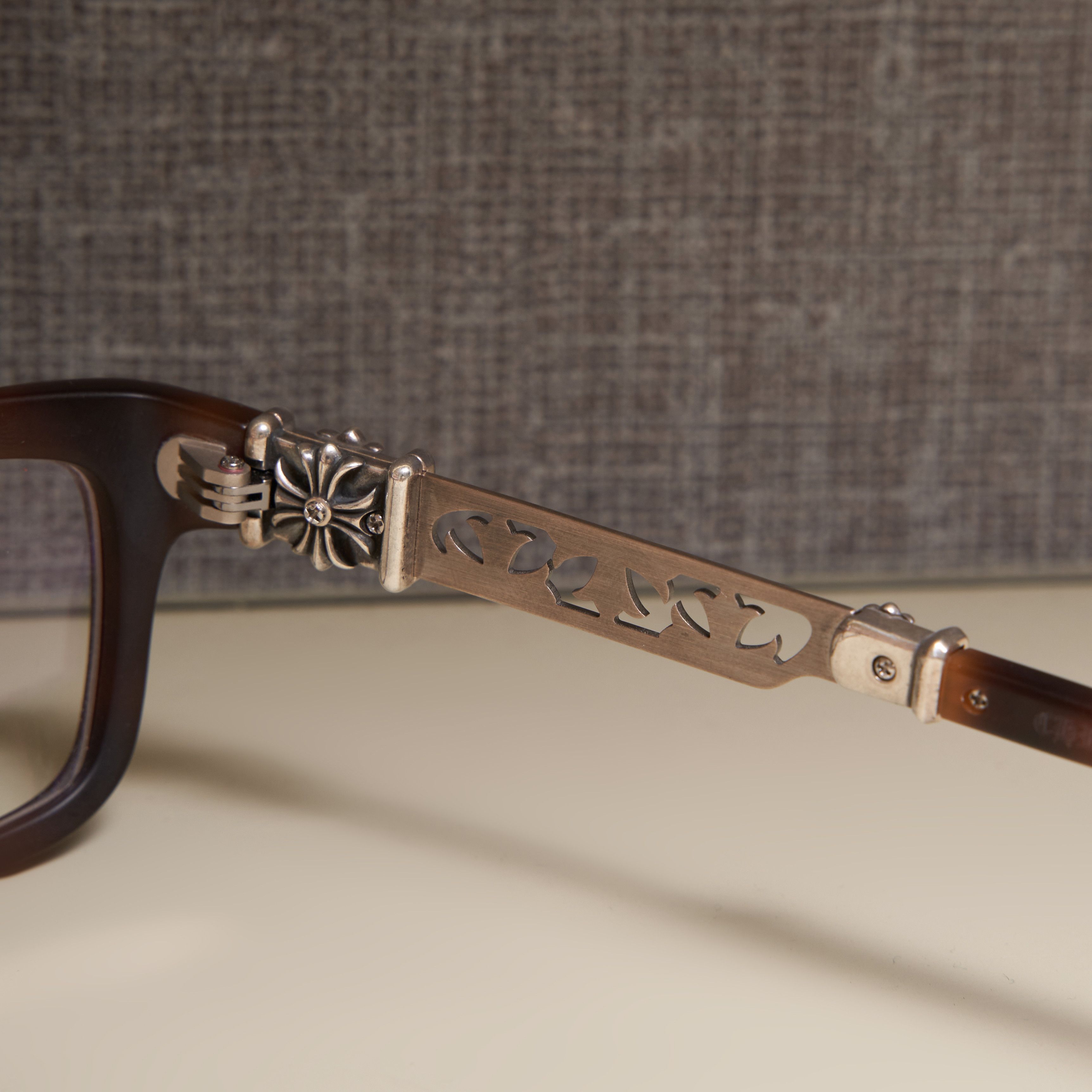 Chrome Hearts CHROME HEARTS PENETRANUS III Matte Butterscotch Tortoise Size ONE SIZE - 10 Thumbnail