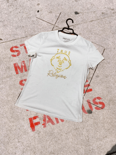 True Religion Vintage True Religion Buddha Graphic T Shirt Rare Size L / US 10 / IT 46 - 1 Thumbnail