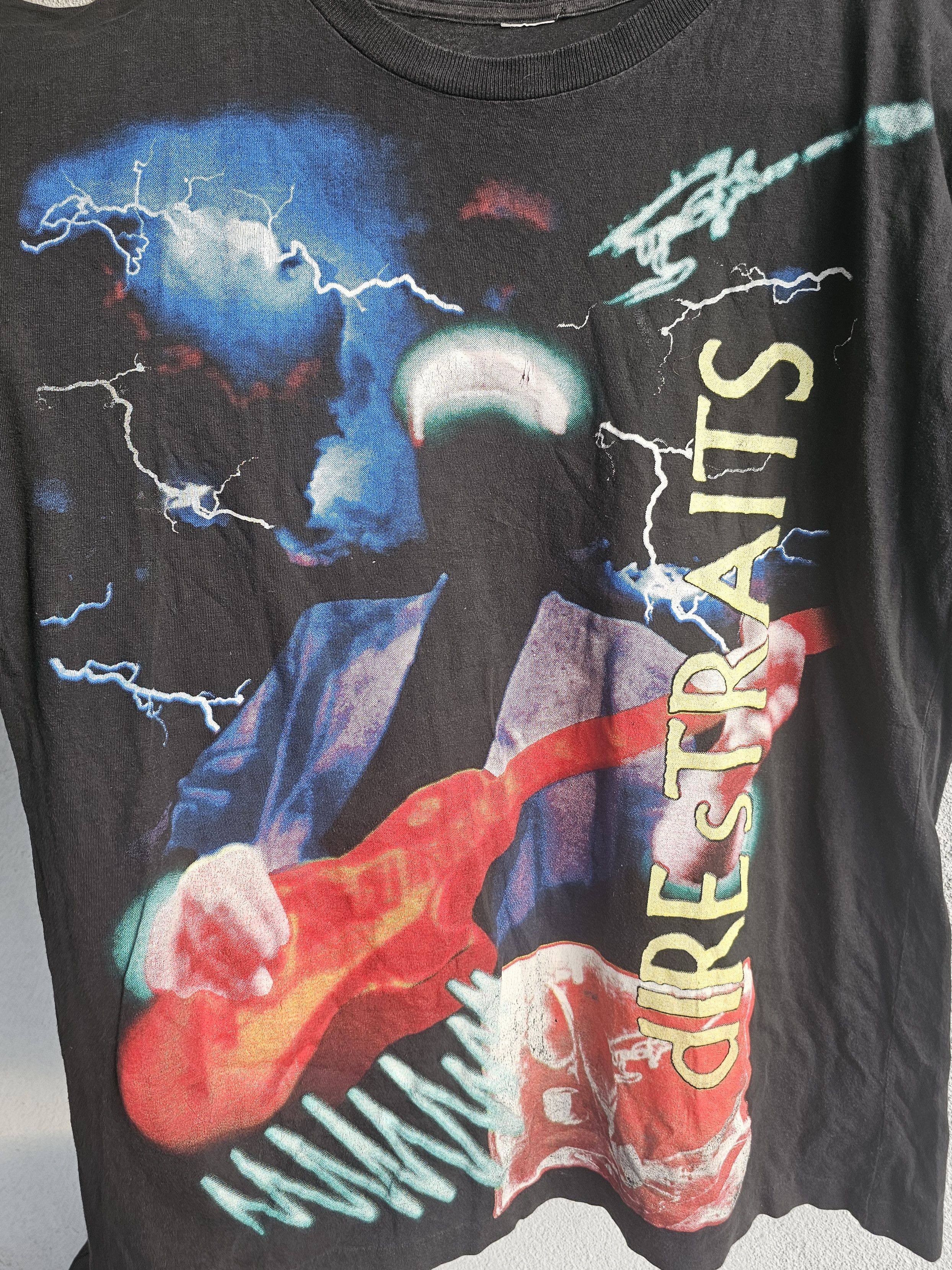 Band Tees Dire Straits 90's Singlestitch Tee Size US L / EU 52-54 / 3 - 2 Thumbnail