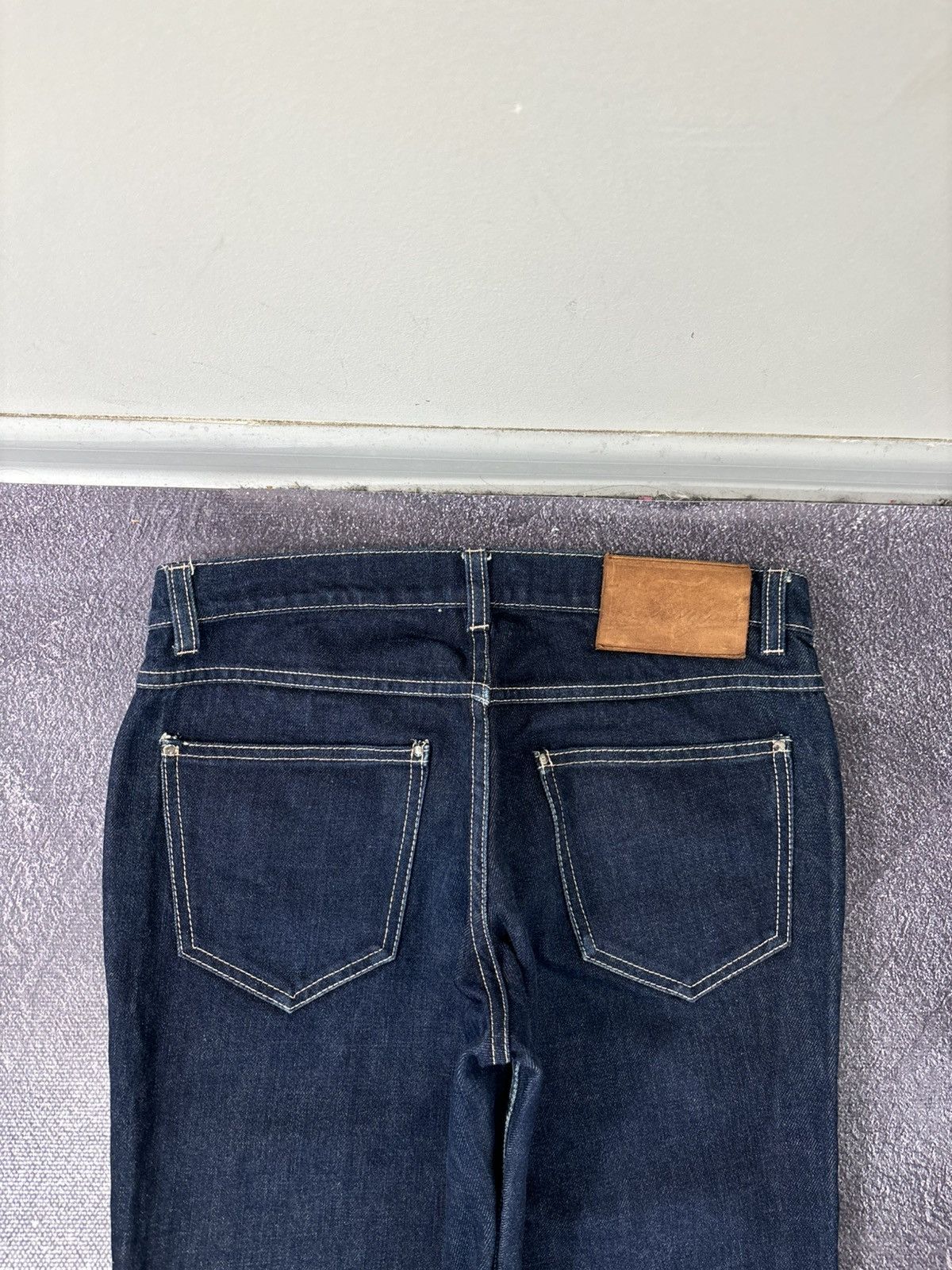 Fay Fay Vintage Women’s Navy Blue Straight Italian Denim Jeans Size 27" / US 4 / IT 40 - 15 Thumbnail