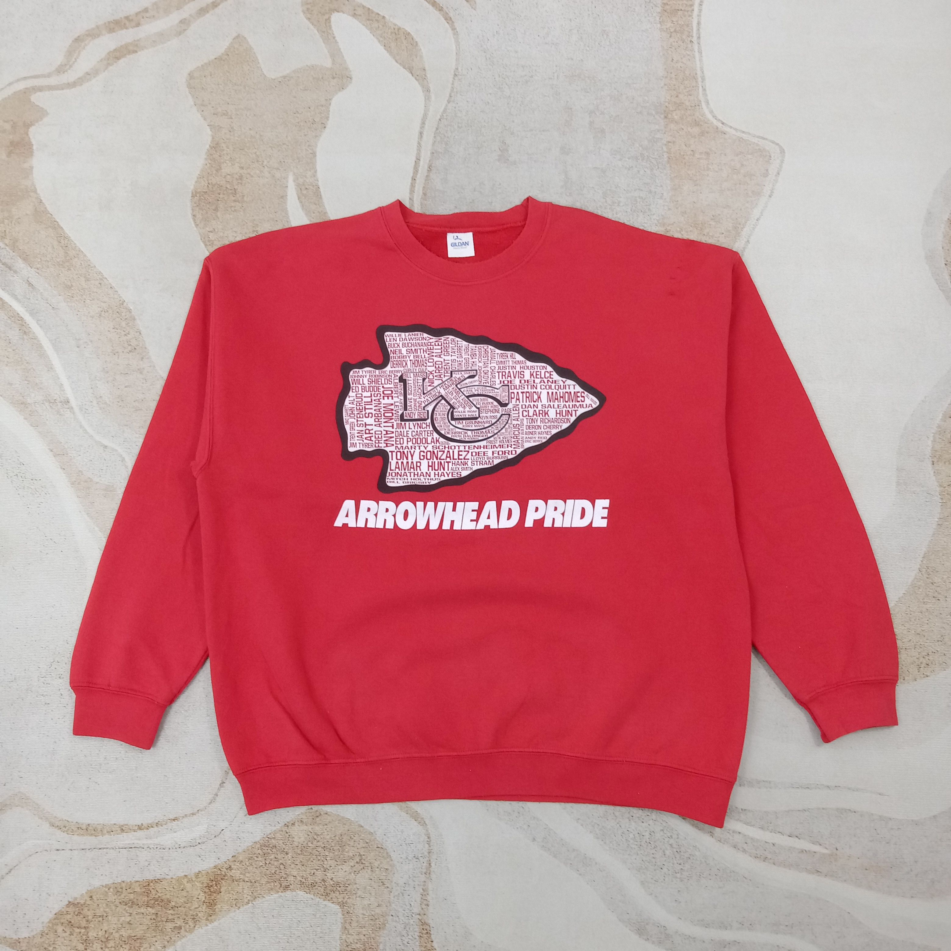 NFL Arrowhead Pride Kansas City Football Team Sweatshirt C268N13 Size US XL / EU 56 / 4 - 1 Thumbnail