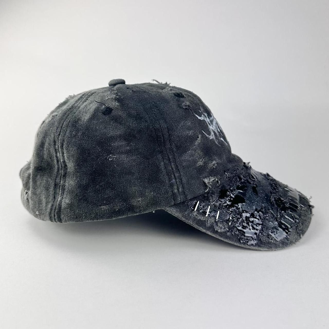 Other ASTROBOI* 'Stitched Up' Black Indie Resin Hat Size ONE SIZE - 6 Thumbnail