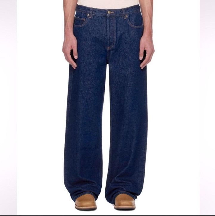 A.P.C. A. P.C. Paris Aaron 90's Raw Dark Indigo Denim Wide Leg Size US 32 / EU 48 - 1 Thumbnail
