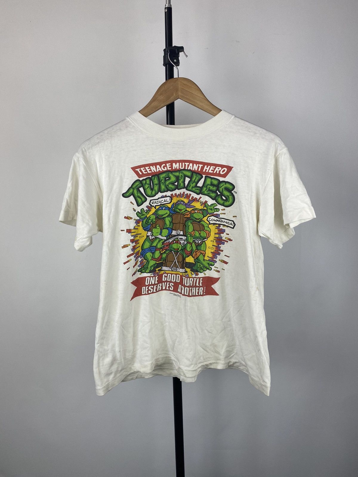 Cartoon Network × Vintage 🔥1990 Teenage Turles Mutant Hero Mirage Studios T Shirt Men Size US S / EU 44-46 / 1 - 1 Thumbnail
