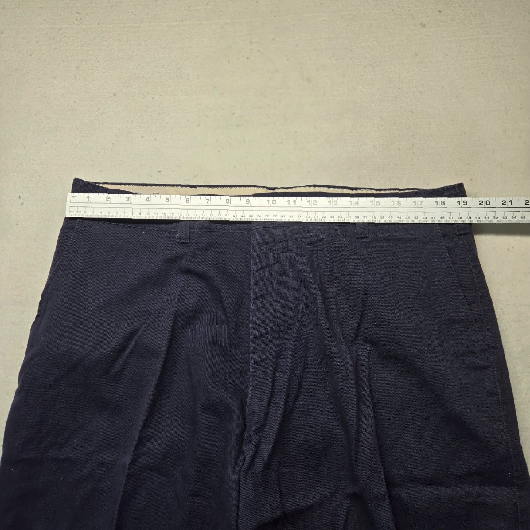 Vintage TOPPS Fire Resistant Safety Apparel Navy Blue Work Pants Adult Men's 38 x 30 - Pants, Mens, 38x30, Navy, Fire Resistant, TOPPS, Chino, Regular Fit Size US 38 / EU 54 - 5 Thumbnail