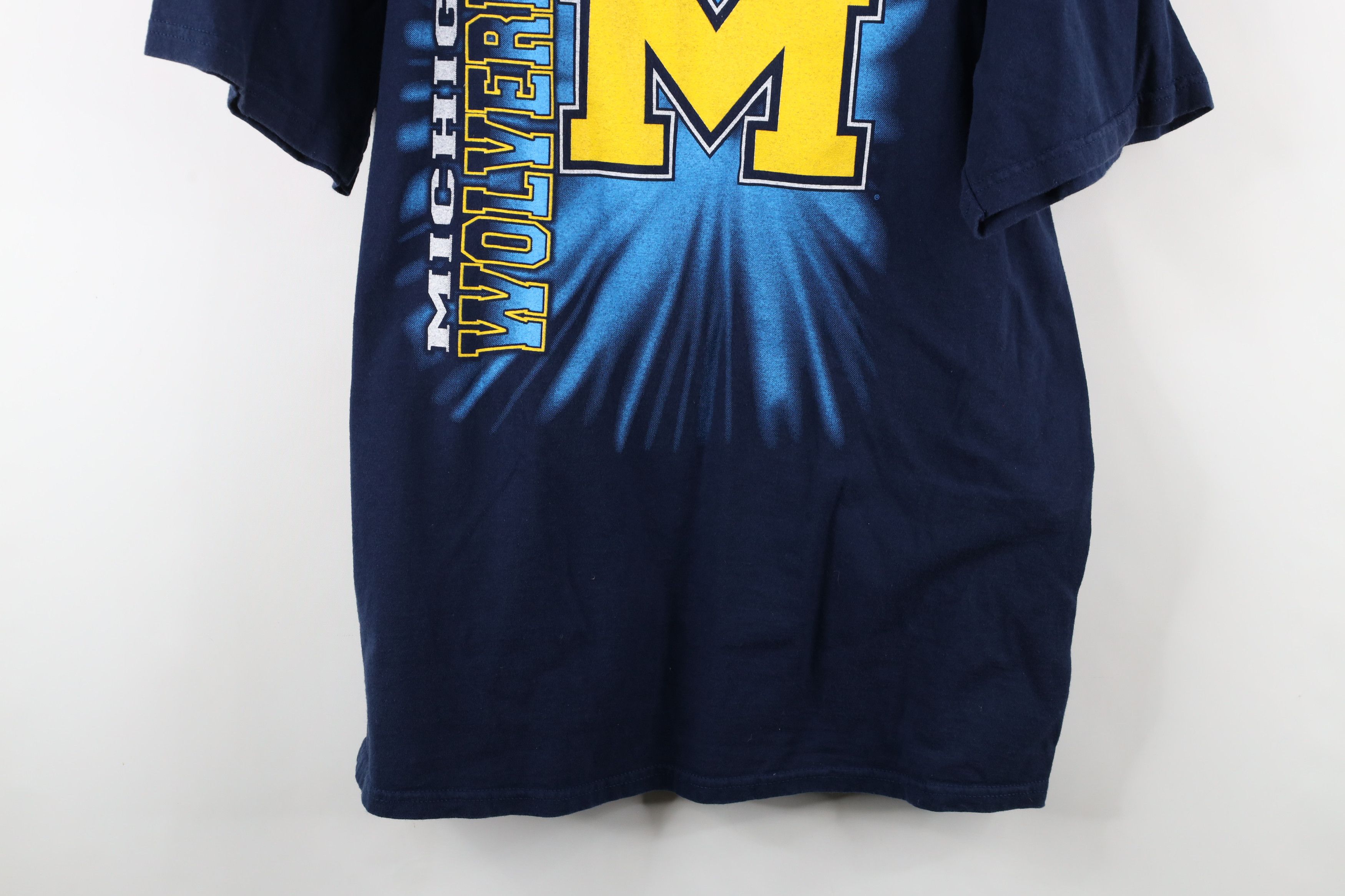 Vintage Vintage 90s University of Michigan Short Sleeve T-Shirt Size US XL / EU 56 / 4 - 3 Thumbnail