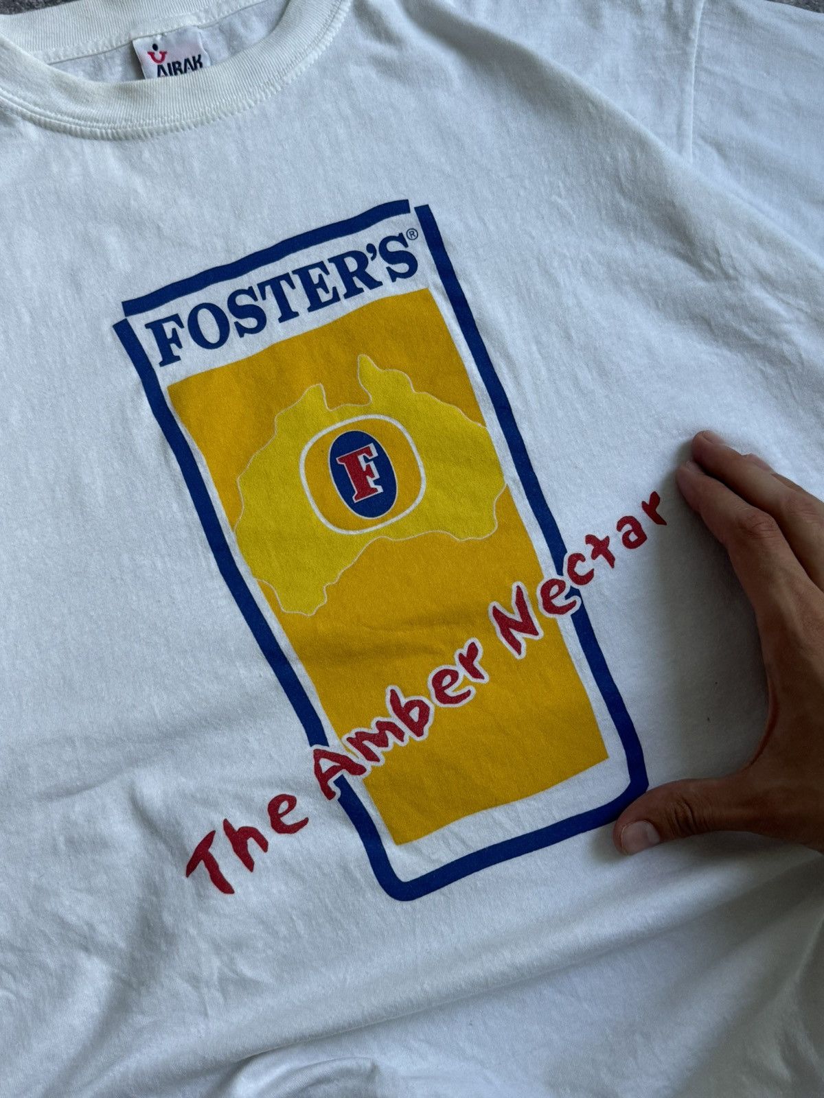 Vintage Vintage rare Foster’s the amber nectar t-shirt Size US XL / EU 56 / 4 - 3 Thumbnail