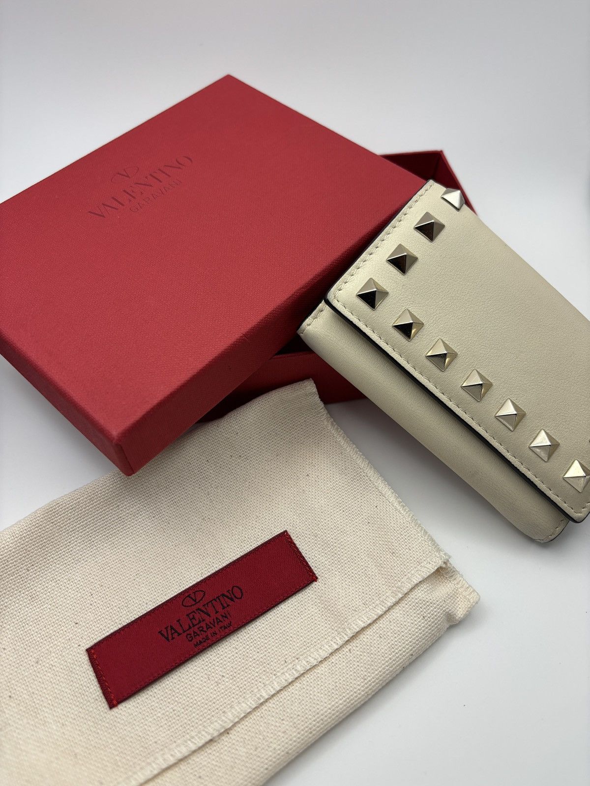 Valentino Valentino Rockstud Leather Bi Fold Size ONE SIZE - 1 Thumbnail
