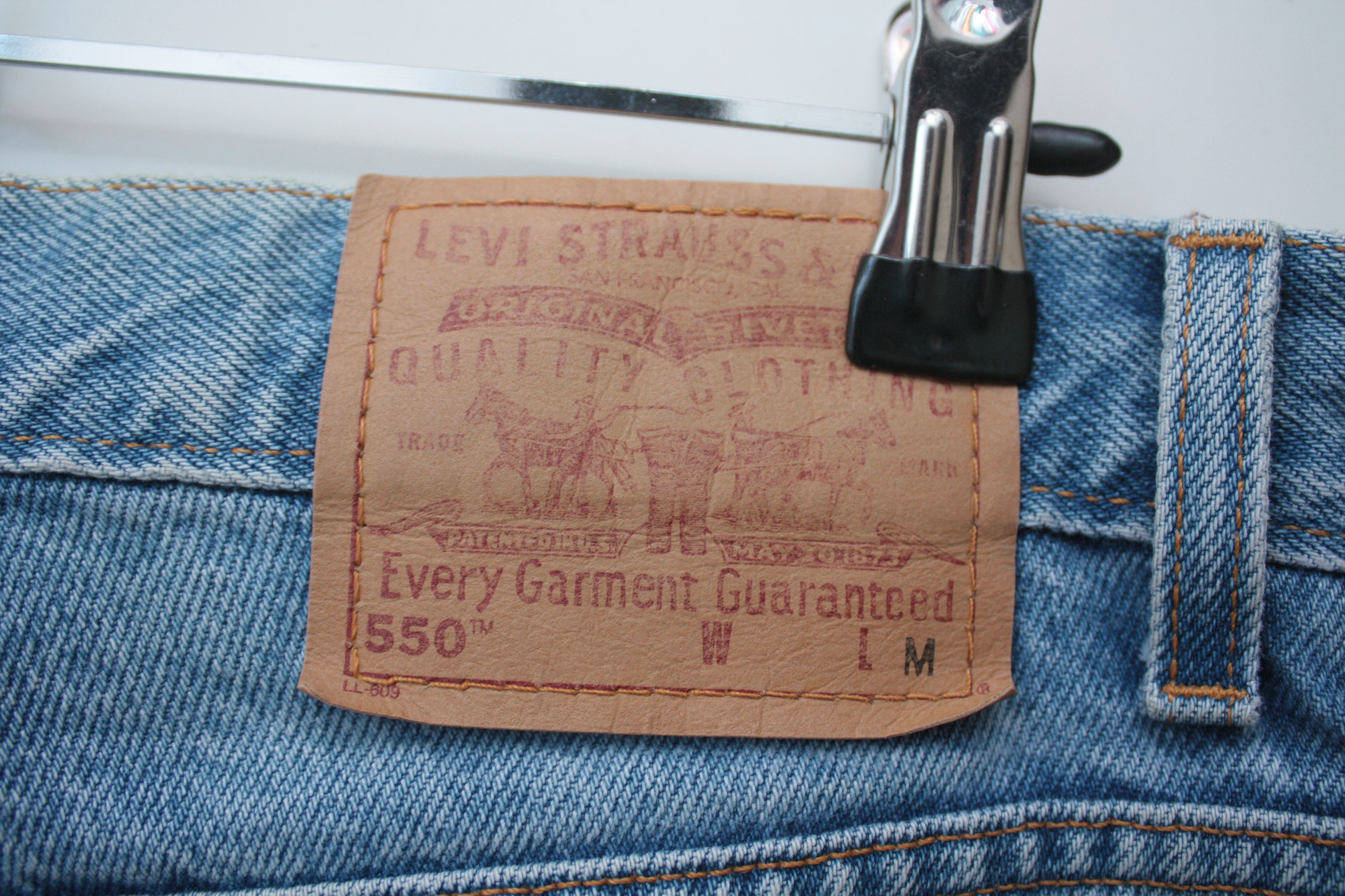 Levi's Vintage Clothing Levi's 550 Vintage denim Blue Jeans 90s Size US 30 / EU 46 - 6 Thumbnail